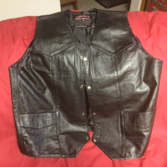 Leather Bikers vest - Picture 1 of 3